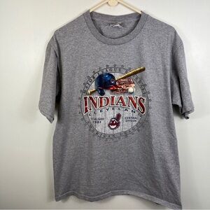 Cleveland Indians Chief Wahoo Tshirt MLB Lee Sport Vintage Y2ks Lrg MLB Baseball